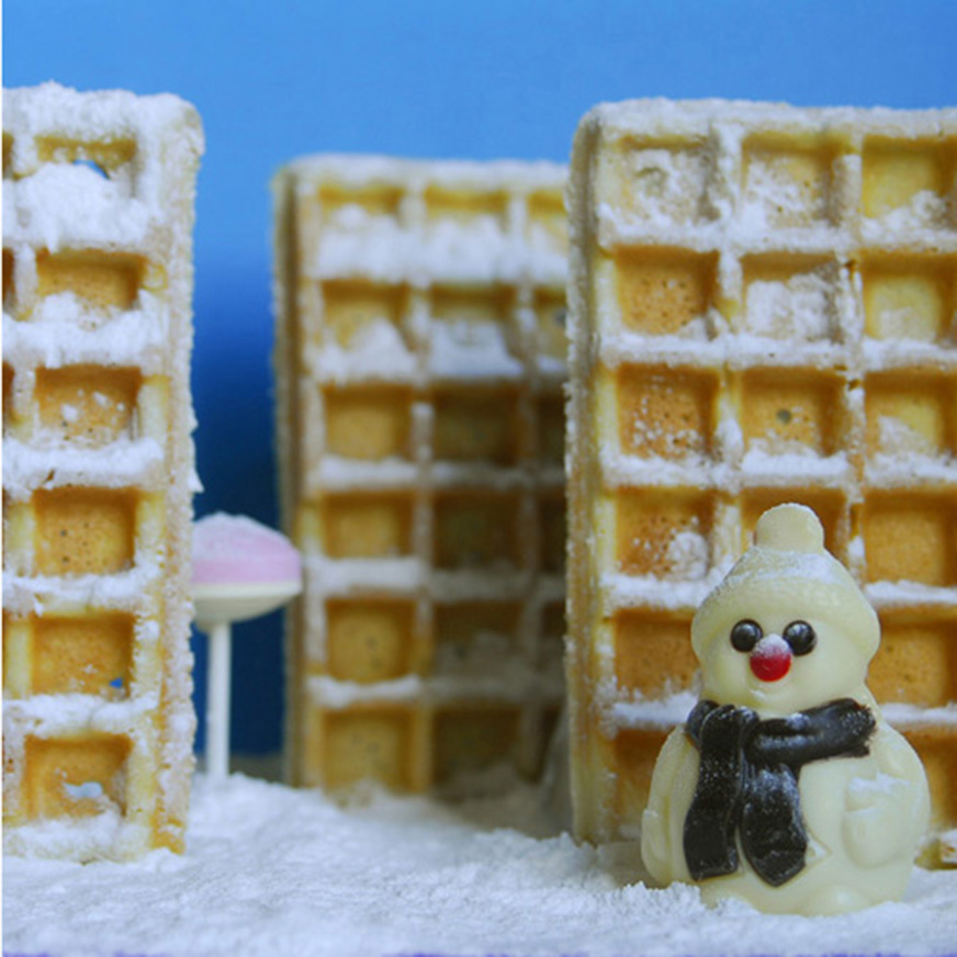 Photo bonhomme de neige série Little World Sandrine Léon