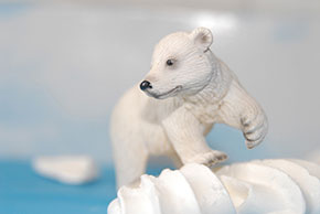 Vignette ours polaire série Little World Sandrine Léon